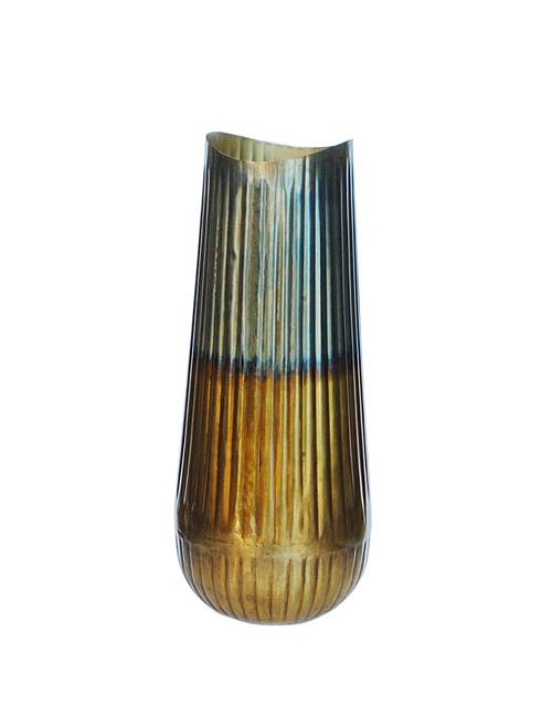 Βάζο μεταλ. Bronze/gold Φ20Η49,5cm