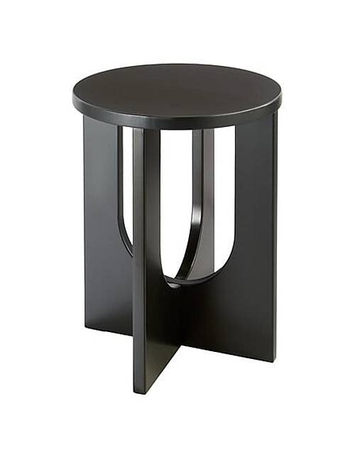 Βοηθητικό τραπέζι μαύρο MDF 40x50,5 cm