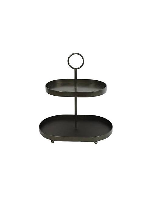 Δίσκος σερβ.μεταλ.2οροφος /διπλός 47x31,5H50cm