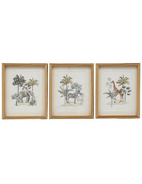 Κάδρο "SAFARI" / 3σχέδια 20x25cm
