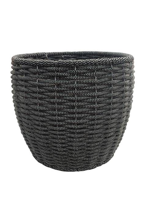 Καλάθι κασπώ βαμβ.2χρωμο μαύρο 43Χ36