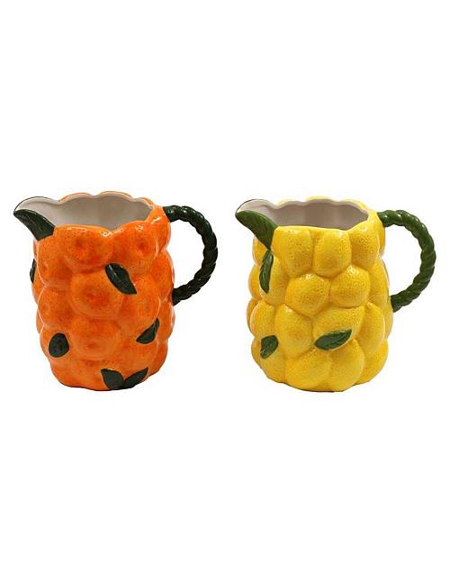 Κανάτα με λεμόνια/πορτοκάλια κεραμική 24x22cm