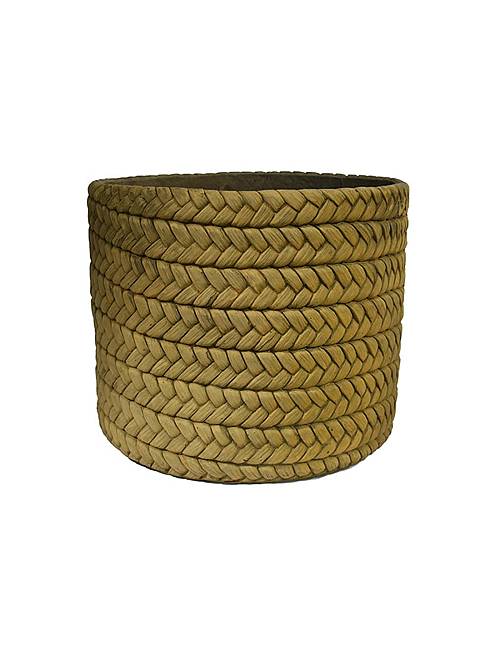 Κασπώ κεραμ.light rattan καφέ χρ.Φ37Χ31