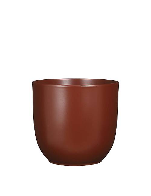 Κασπώ κεραμικό καφέ ματ Φ25Η23 cm