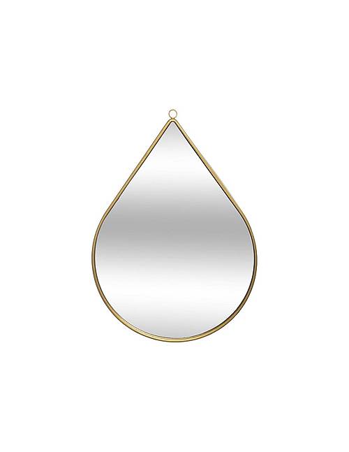 Καθρέπτης μεταλ.χρυσός σταγόνα 21Χ29