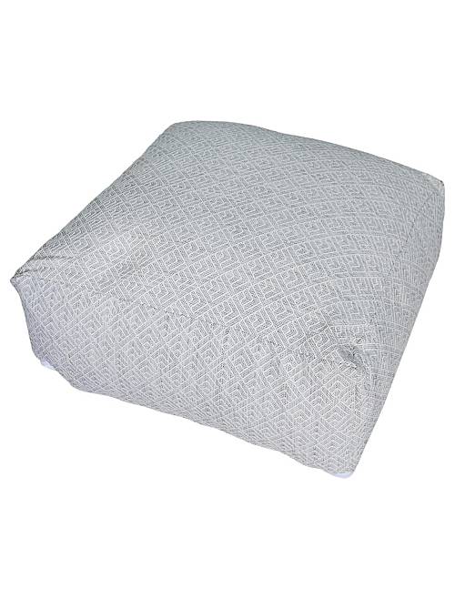 Μαξιλάρα / πουφ εξ.χώρου ριγέ γκρι 60Χ60Χ25