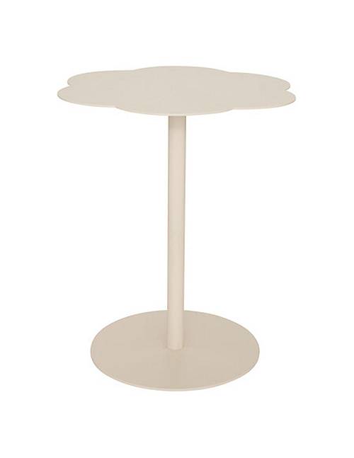 Τραπεζι "Fiora"μεταλλικό εκρού 43x50,5 cm