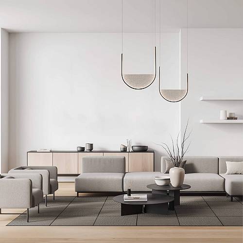 PENDANT LED LIGHT 28W 3000K,4000K BLACK-LIGHT GREY