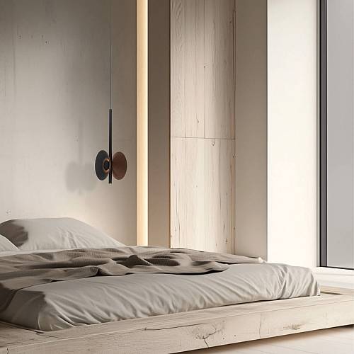 PENDANT LED LIGHT 3X2W 3000K ACOUSTIC BROWN-GREY