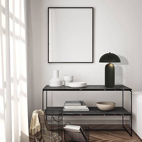 TABLE LIGHT 2XE27 MAX 40W CERAMIC BLACK