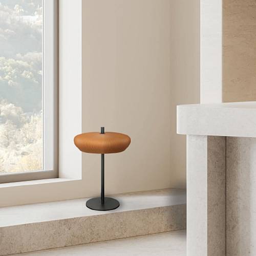 TABLE LIGHT 2xG9 LED MAX 9W TERRACOTTA - SANDY BLACK CLAY - METAL
