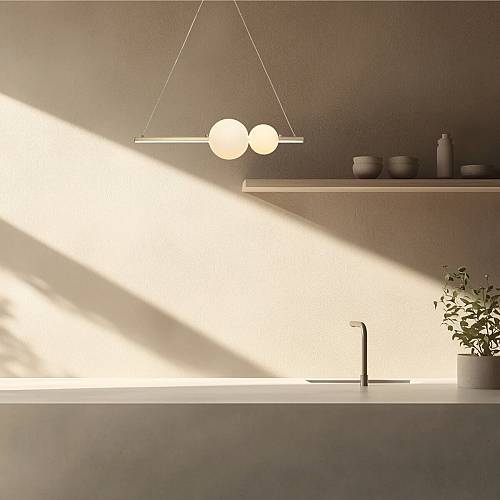 PENDANT LED LIGHT 13W 3000K  ALUMINUM-OPAL GLASS