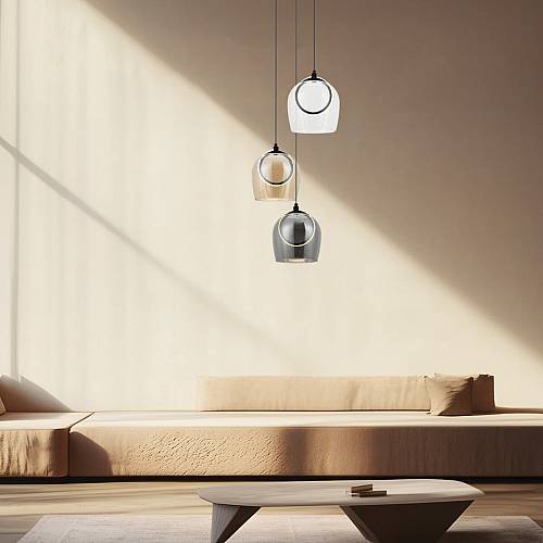 PENDANT LED LIGHT 18W 3000K METAL-GLASS