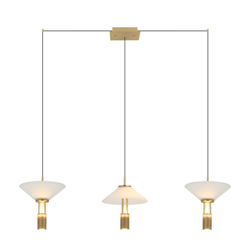 LINE LED LIGHT 28W 3000K ALUMINIUM GOLD