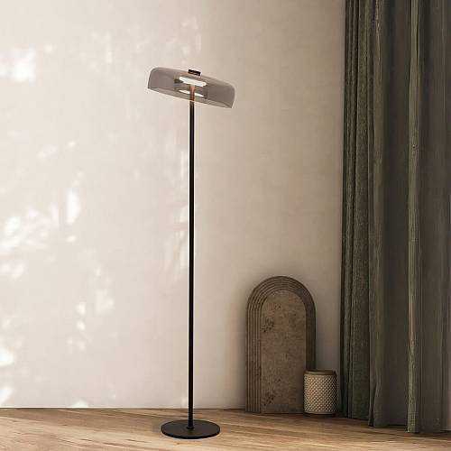 FLOOR LED LIGHT 15W 3000K METAL-GLASS BLACK