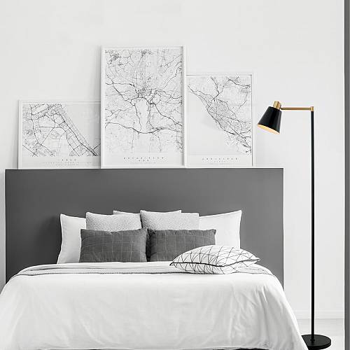 FLOOR LAMP E27 MAX 25W IRON BLACK -GOLD CLASS  ON/OFF SWITCH