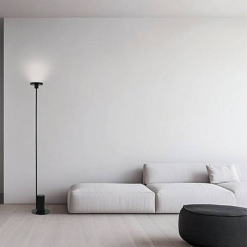 LED FLOOR LIGHT 12W 3000K METAL - ACRYLIC BLACK