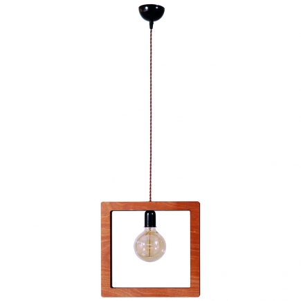 PDA 385 ΚΡΕΜΑΣΤΟ ΞΥΛΙΝΟ ΤΕΤΡΑΓΩΝΟ ΜΟΝΟΦΩΤΟ ARLIGHT (ΜΕΣΑΙΟ)