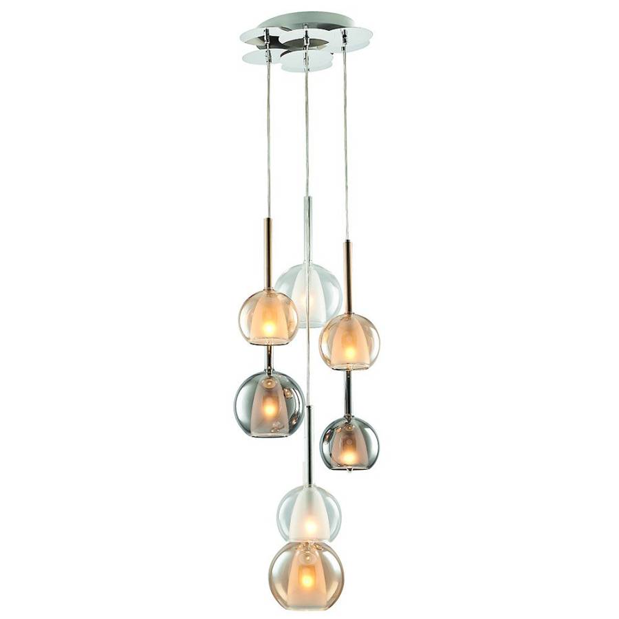 PDC 4020-7 ΚΡΕΜΑΣΤΟ ΠΟΛΥΦΩΤΟ ΦΩΤΙΣΤΙΚΟ ARlight ΜΕ ΓΥΑΛΙΝΑ ΜΕΡΗ ΣΦΑΙΡΙΚΟΥ ΣΧΗΜΑΤΟΣ (7 ΛΑΜΠΤΗΡΕΣ)