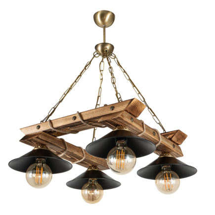 PDT 2060-4 ΤΕΤΡΑΓΩΝΗ ΞΥΛΙΝΗ ΒΑΣΗ  ΜΕ ΚΑΜΠΑΝΑ ΚΑΠΕΛΑ