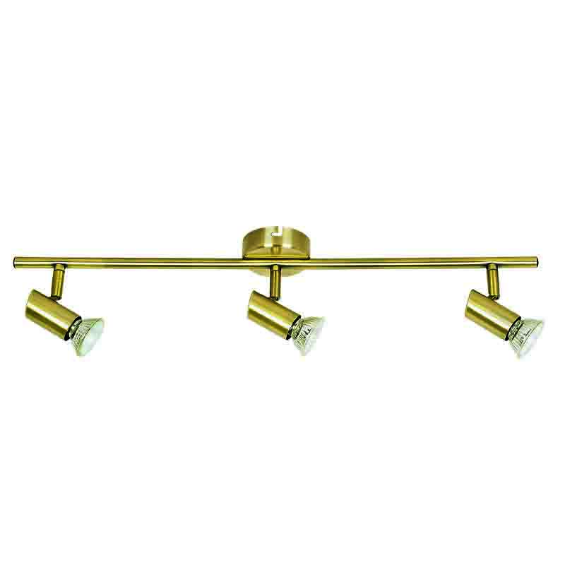 Επιτοίχιο σποτ από μέταλλο σε οξυντέ απόχρωση 3XGU10 D:60cm (9076-3Φ-Οξυντέ)