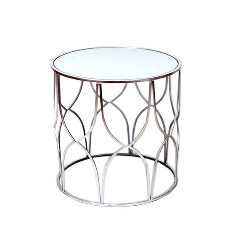 ΤΡΑΠΕΖΙ ΣΑΛΟΝΙΟΥ ΜΕΤΑΛΛΙΚΟ ΜΕ ΚΑΘΡΕΦΤΗ