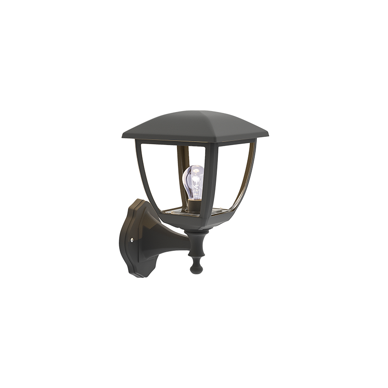it-Lighting Avalanche 1xE27 Outdoor Wall Lamp Black D:22cmx30cm (80201214)