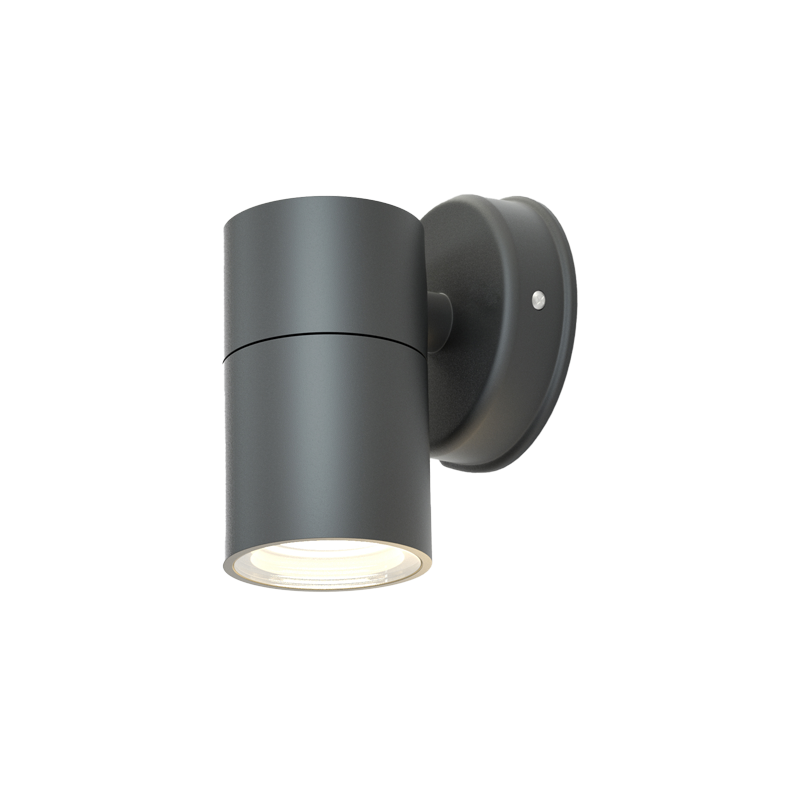 it-Lighting Eklutna 1xGU10 Outdoor Wall Lamp Anthracite D:11.3cmx11.3cm (80200544)