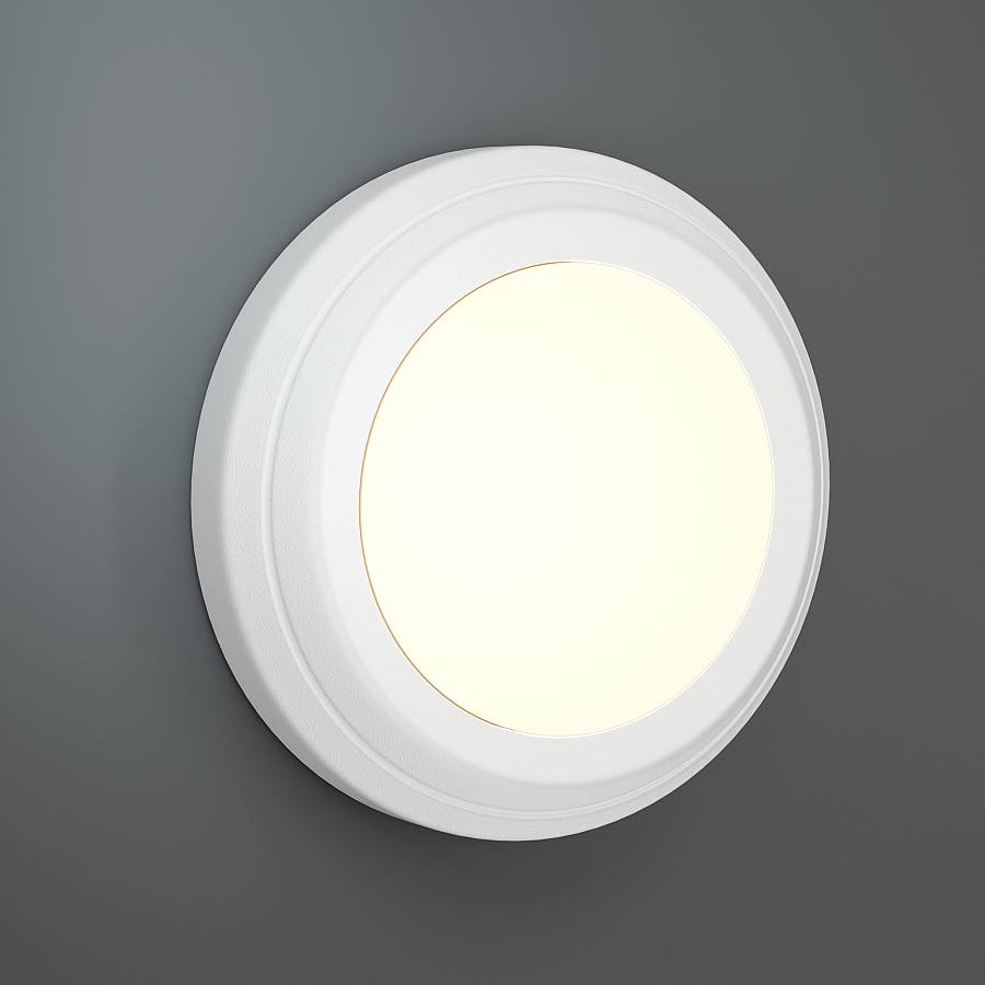 it-Lighting Jocassee LED 3.5W 3CCT Outdoor Wall Lamp White D:15cmx2.7cm (80201420)