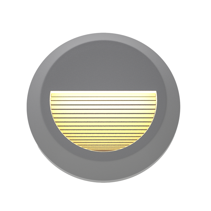 it-Lighting Maroon LED 2W 3CCT Outdoor Wall Lamp Grey D:15cmx2.7cm (80201630)