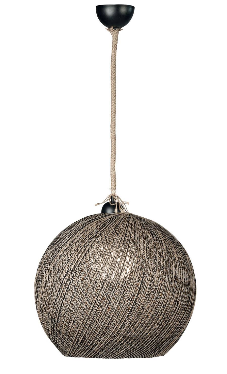 Φωτιστικό μονόφωτο μπάλα σχοινί Ε27 Φ40