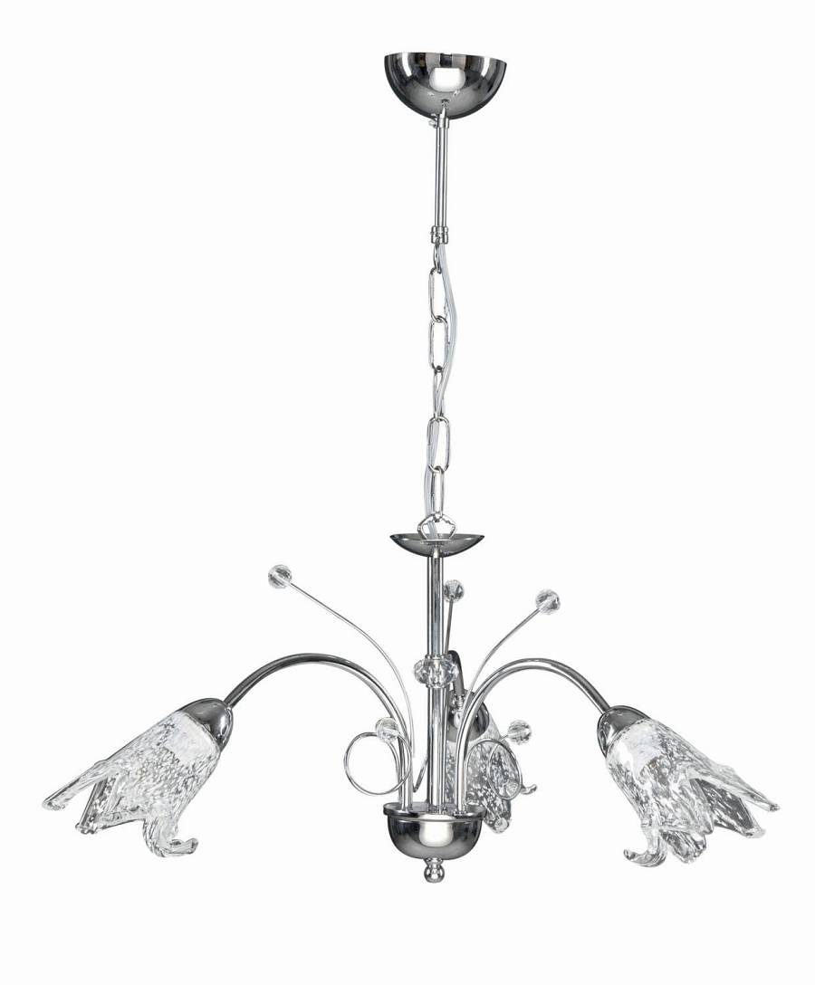 Φωτιστικό Πολύφωτο 3φ Μέταλλο χρώμιο/Γυαλί Ε14