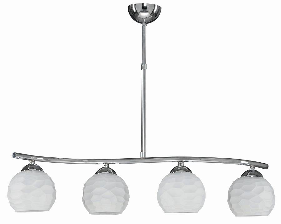 Φωτιστικό Πολύφωτο 4φ Μέταλλο χρώμιο/Γυαλί Ε27