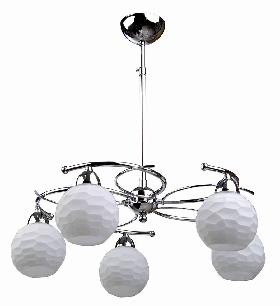 Φωτιστικό Πολύφωτο 5φ Μέταλλο χρώμιο/Γυαλί Ε27