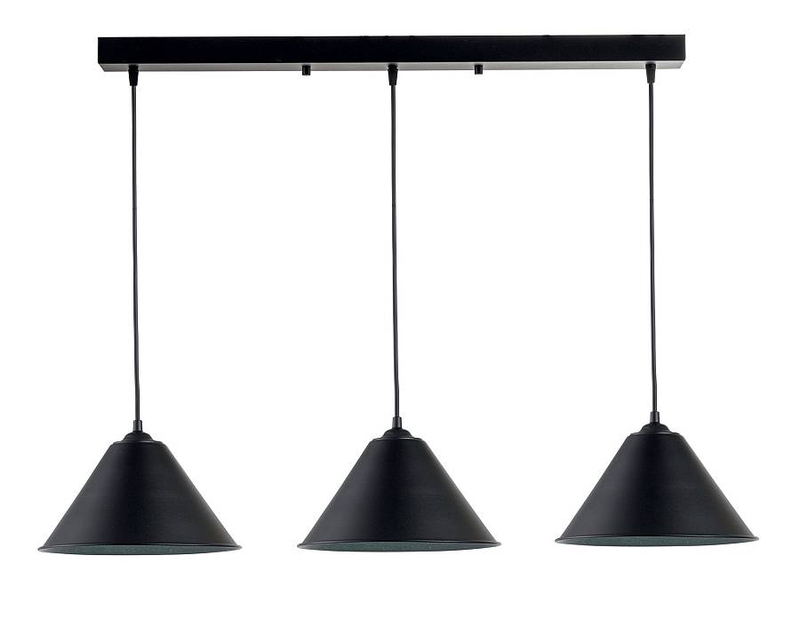 Φωτιστικό Πολύφωτο 3φ Αλουμίνιο μαύρο Ε27