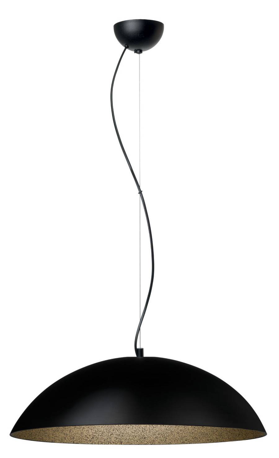 Φωτιστικό μονόφωτο Plexiglass  μαύρο/χρυσό  3χΕ27 Φ47