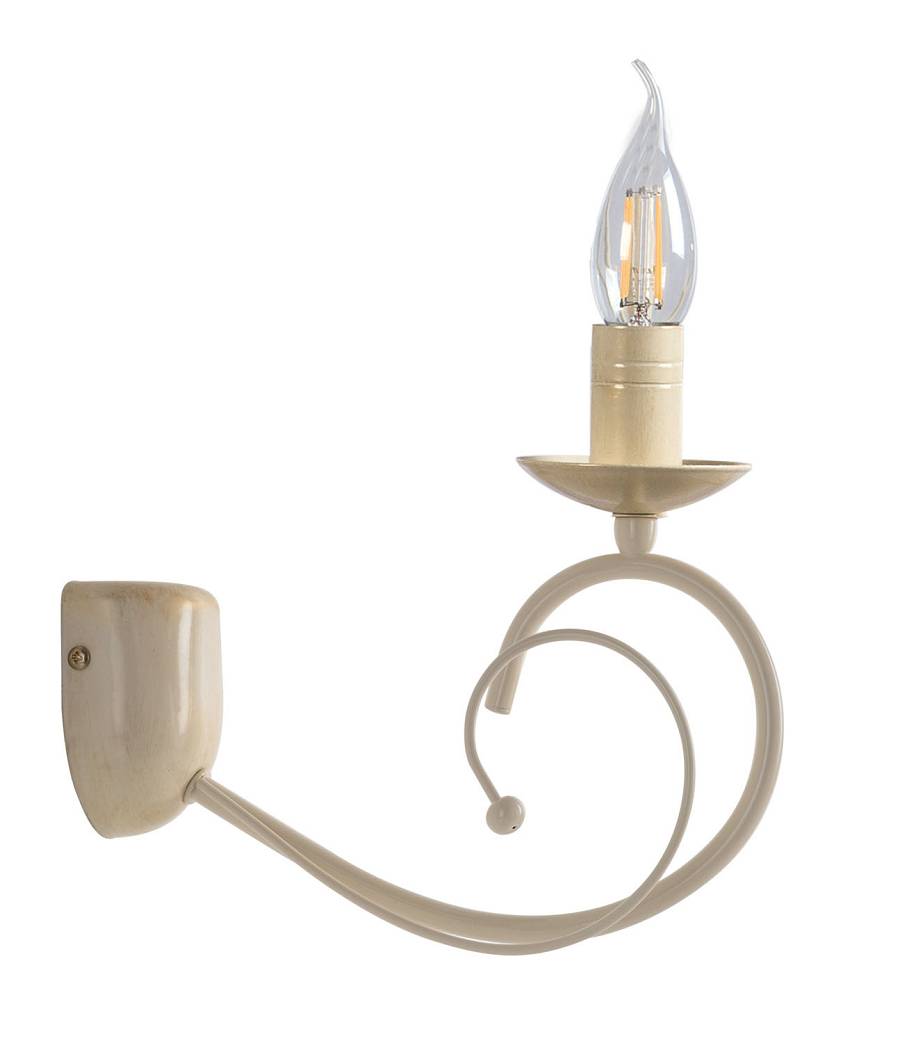 Απλίκα Μέταλλο κρεμ/πατ. χρυσή Ε14