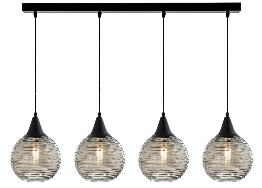 Φωτιστικό Πολύφωτο 4φ Μέταλλο/Γυαλί Ε27