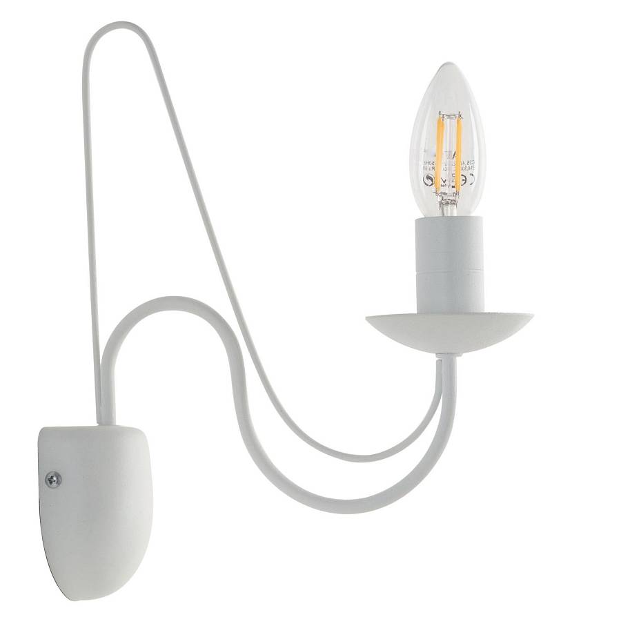 Απλίκα Μέταλλο  λευκό Ε14