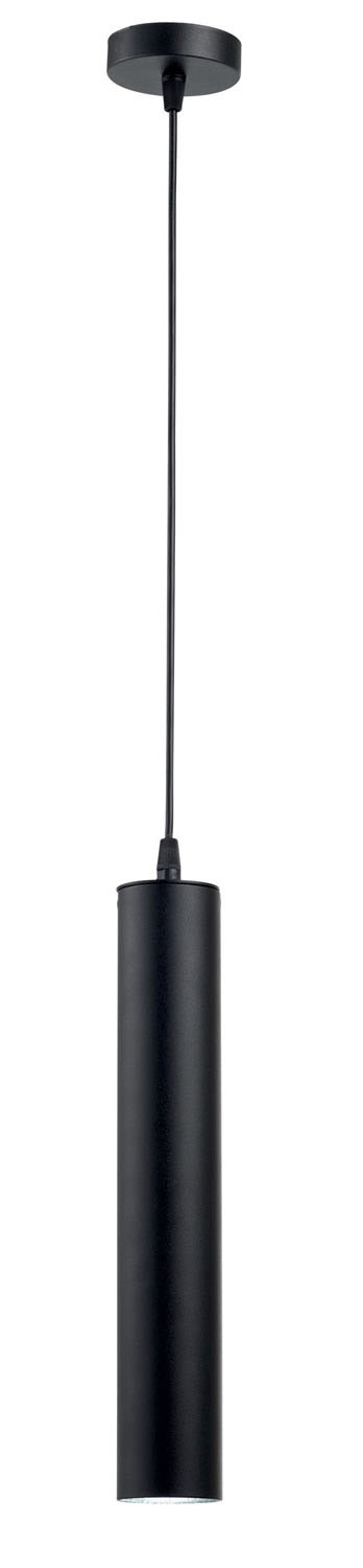 Φωτιστικό μονόφωτο αλουμίνιο στρογγυλό μαύρο GU10 Φ6