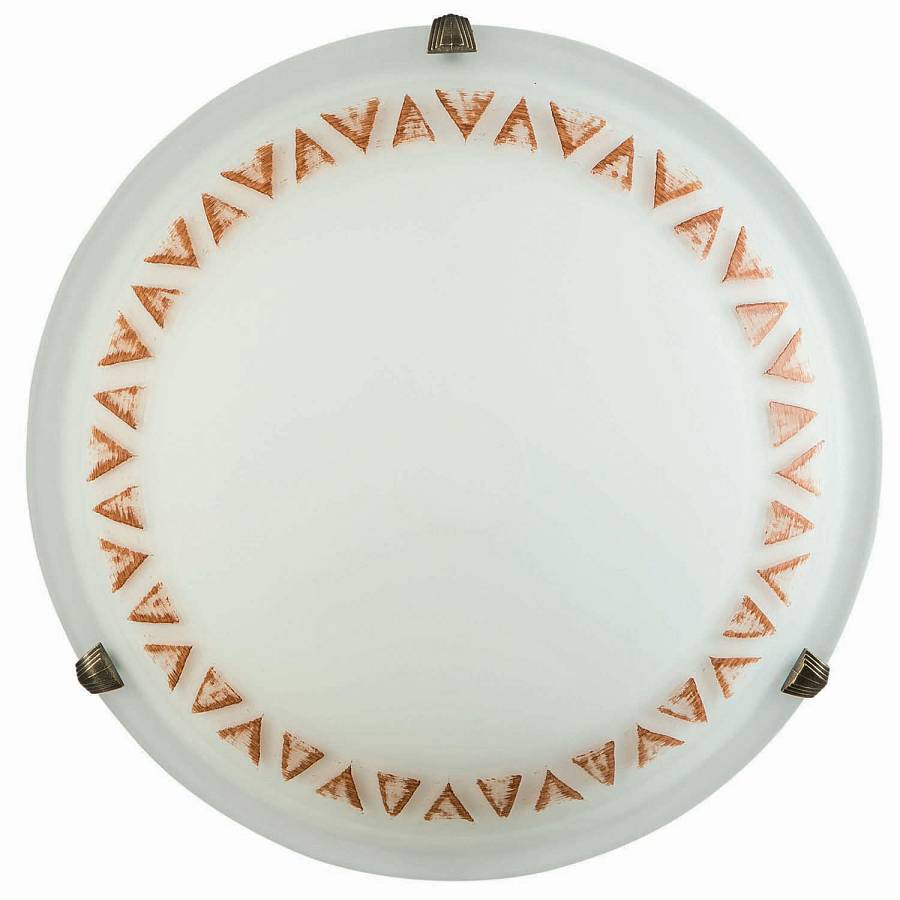 Φωτιστικό Πλαφονιέρα Γυαλί καφέ Ε27 Φ30