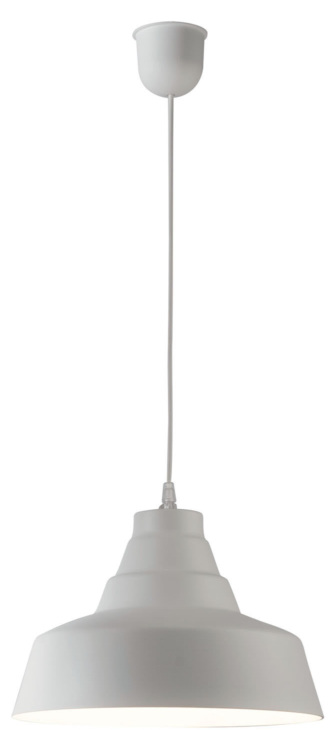 Φωτιστικό μονόφωτο αλουμίνιο λευκό Ε27 Φ30