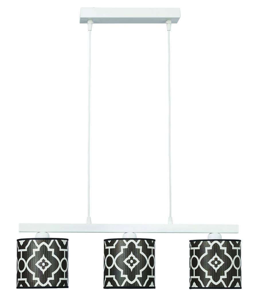 Φωτιστικό Πολύφωτο 3φ Μέταλλο/Αμπαζούρ γκρί Ε27