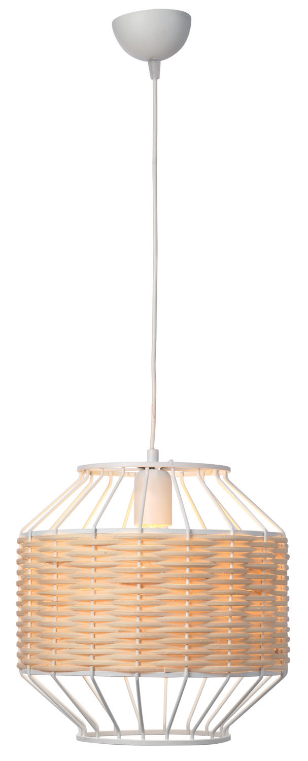 Φωτιστικό μονόφωτο μέταλλο/ρατάν Ε27 Φ41