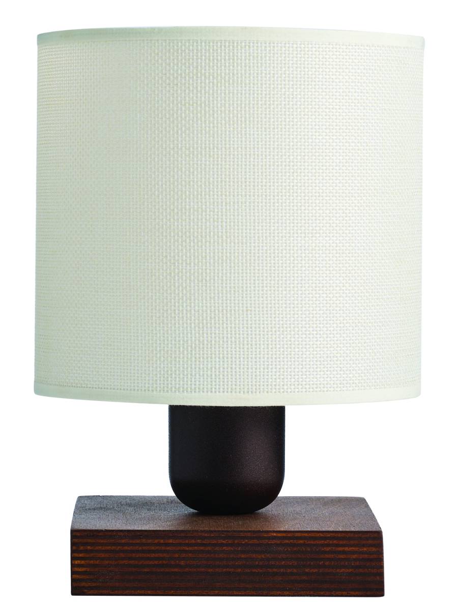 Φωτιστικό Πορτατίφ ξύλο/αμπαζούρ μπέζ Ε27 Φ15