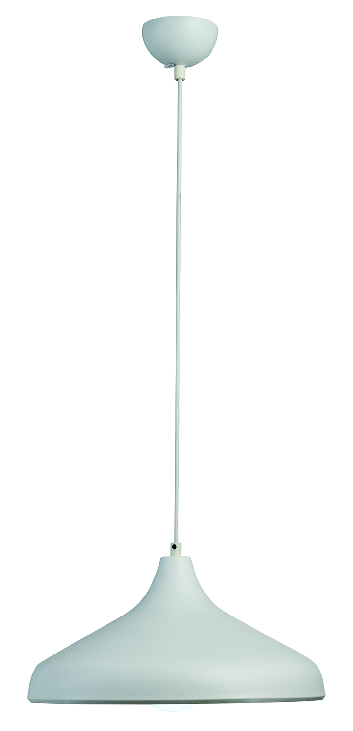 Φωτιστικό μονόφωτο μέταλλο σε λευκό χρώμα  Ε27 Φ35