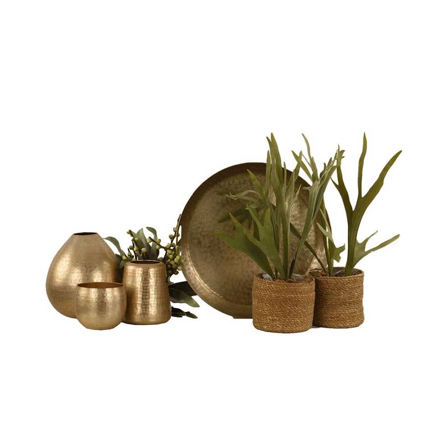 OSCAR ΒΑΖΟ ΑΛΟΥΜΙΝΙΟ ΣΑΜΠΑΝΙ D17,5xH18cm