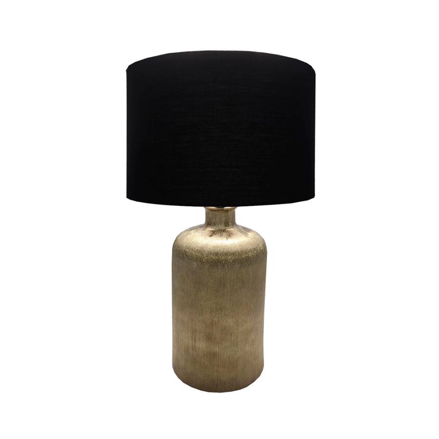 DESIRE ΦΩΤΙΣΤΙΚΟ ΕΠΙΤΡΑΠΕΖΙΟ ΚΕΡΑΜΙΚΟ ΥΦΑΣΜΑ ΧΡΥΣΟ ΜΑΥΡΟ D40xH69cm