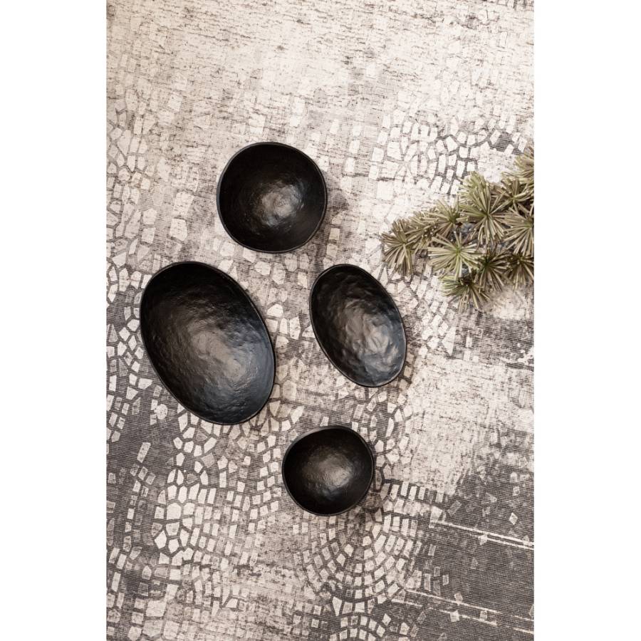 CURVE ΜΠΩΛ ΑΛΟΥΜΙΝΙΟ ΜΑΥΡΟ 16x15,5xH7,5cm