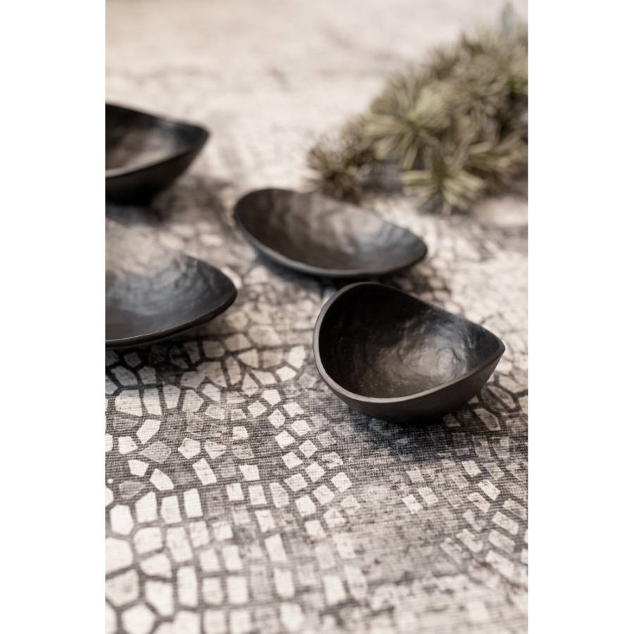 CURVE ΜΠΩΛ ΑΛΟΥΜΙΝΙΟ ΜΑΥΡΟ 16x15,5xH7,5cm